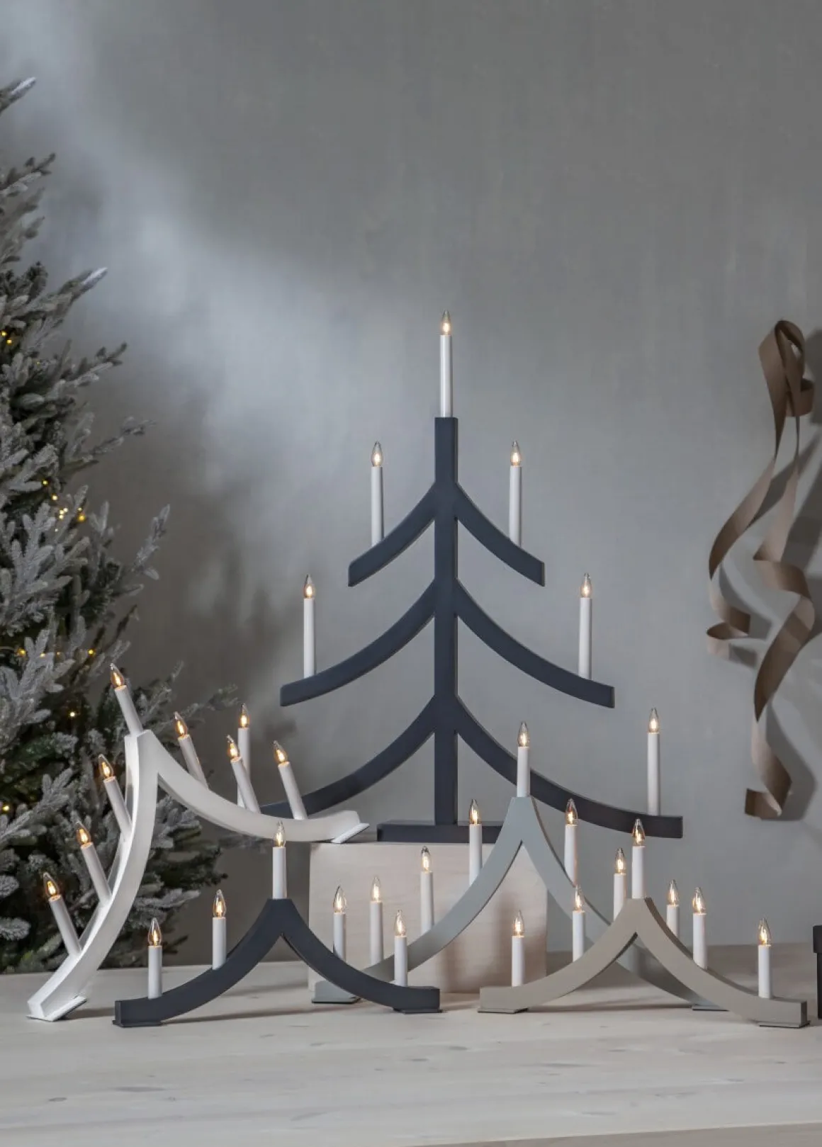 PAGOD Ljusstake 5L 27cm Grafit