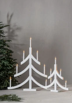 PAGOD Ljusstake 5L 47,5cm Vit