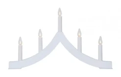 PAGOD Ljusstake 5L 27cm Vit