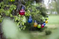 PARTAJ MULTI Solcells-ljusslinga 180cm Flerfärgad