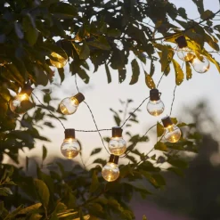 PARTAJ SOLAR Solcells-ljusslinga 1,8m Svart IP44