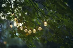 PARTAJ SOLAR Solcells-ljusslinga 1,8m Svart IP44