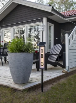 PATHY Solcells-pollare 73cm Svart