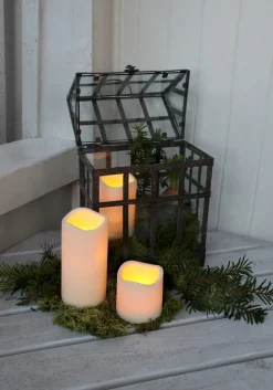 PAUL LED-Blockljus 7,5cm LED Beige