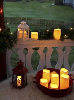 PAUL LED-Blockljus 7,5cm LED Beige