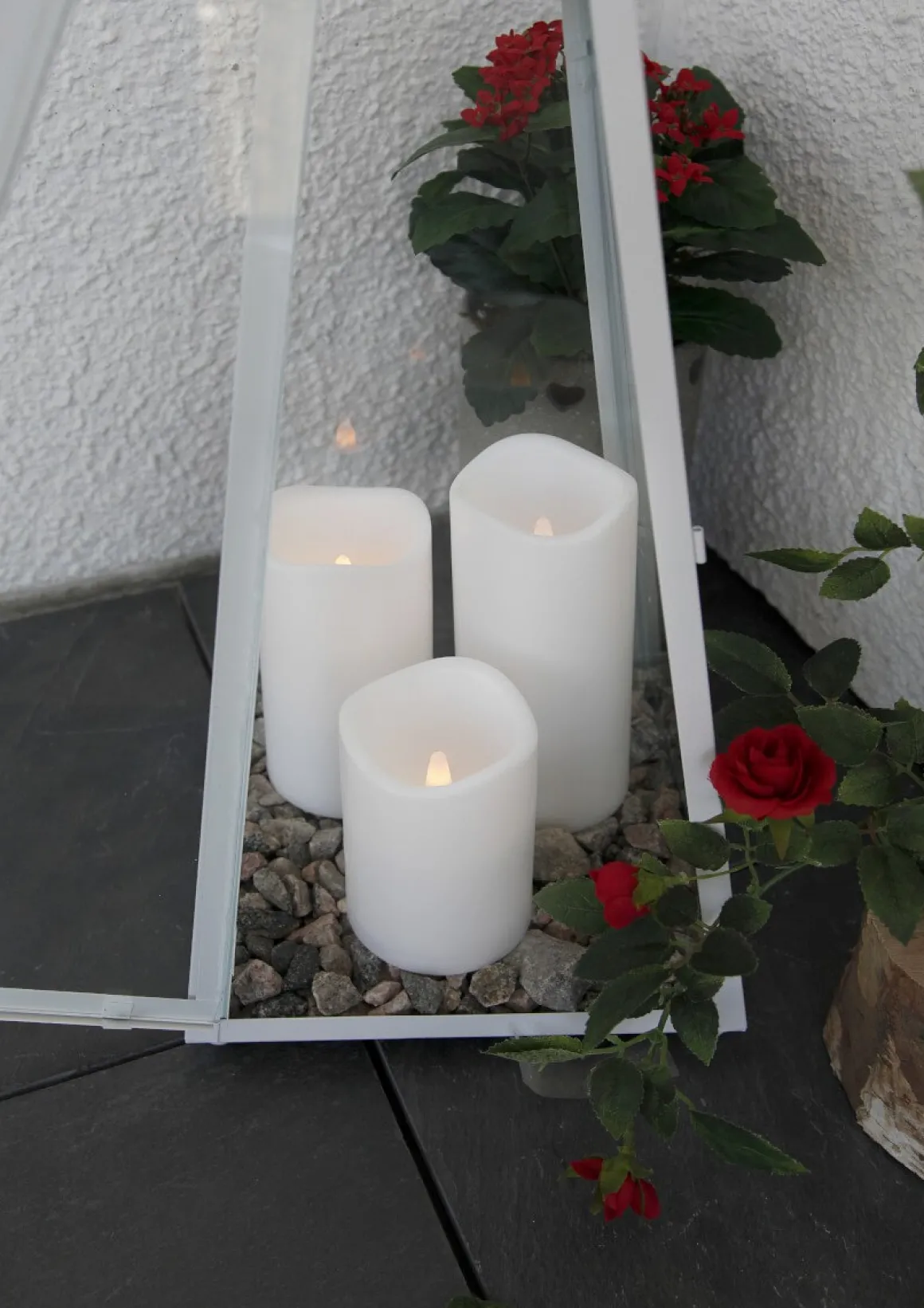 PAUL LED-Blockljus 15cm LED Vit