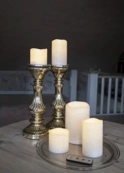 PAUL LED-Blockljus Fjärrkontroll 5-set Elfenben IP44