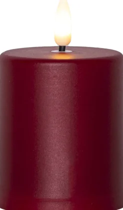 Paula Flamme LED Ljus Röd 10 cm Skymningsrelä