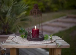 Paula Flamme LED Ljus Röd 10 cm Skymningsrelä