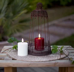 Paula Flamme LED Ljus Vit 10 cm Skymningsrelä