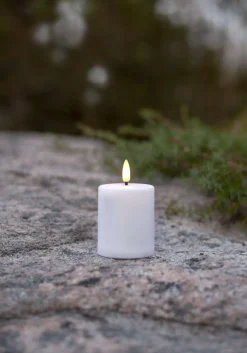 Paula Flamme LED Ljus Vit 10 cm Skymningsrelä