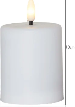 Paula Flamme LED Ljus Vit 10 cm Skymningsrelä