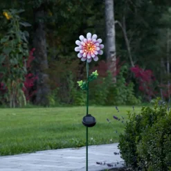 PINK DAISY Solcellsdekoration 81cm Rosa