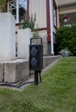 PLUGGE Förgrening 34cm Svart IP44