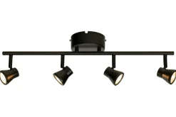 PLUTO Takspot Rak 4L Dimbar 60cm Svart