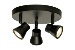 PLUTO Takspot Rund 3L Dimbar 20cm Svart