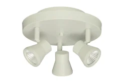 PLUTO Takspot Rund 3L Dimbar 20cm Vit