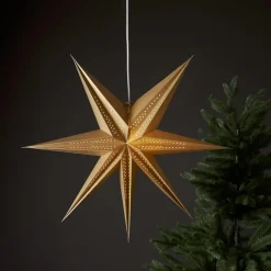 POINT Pappersstjärna 60cm Guld