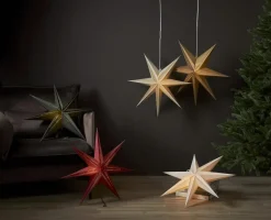 POINT Pappersstjärna 60cm Guld