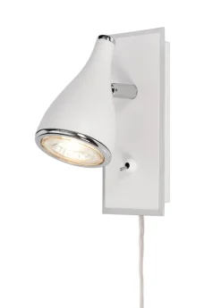 POLLUX Väggspot Vit/Krom
