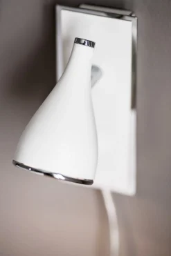 POLLUX Väggspot Vit/Krom