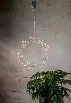 POPPY Hängande dekoration Batteri 20cm Silver