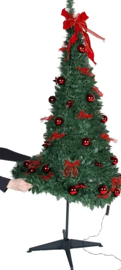 POP-UP-TREE Julgran med Gulddekoration 185cm 144LED