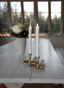 Presse LED Antikljus 2-pack Vit