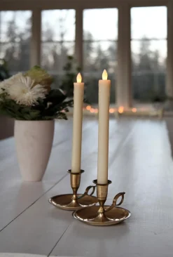 Presse LED Antikljus 2-pack Champagne