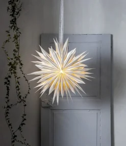 PRINT Stjärna 60cm Vit