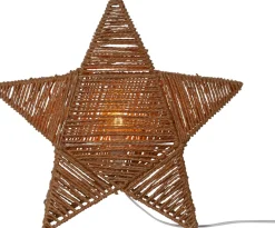 RAPPE Stjärna på fot 43cm Brun