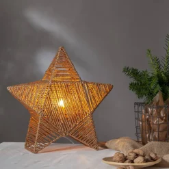 RAPPE Stjärna på fot 43cm Brun