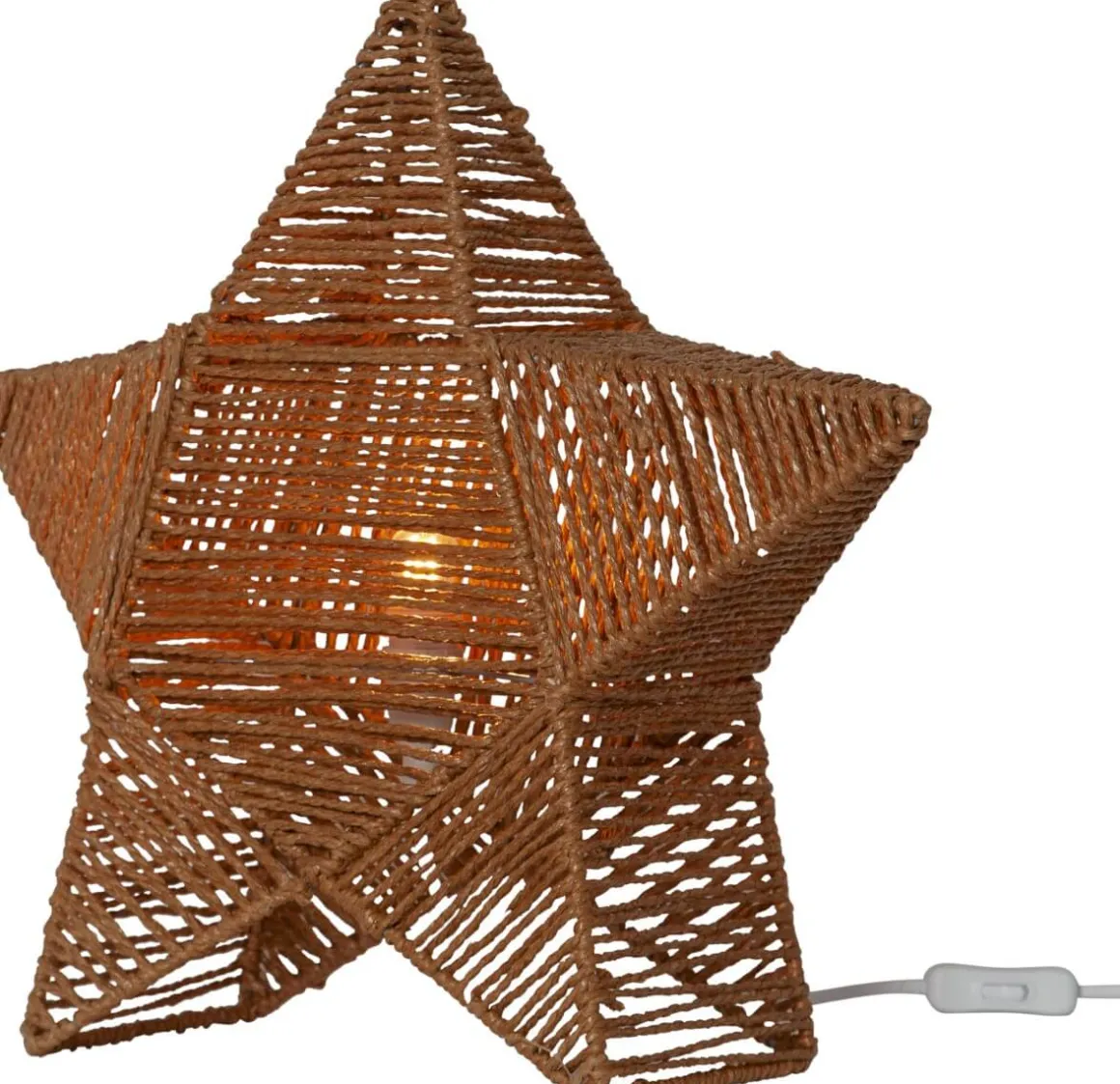 RAPPE Stjärna på fot 43cm Brun