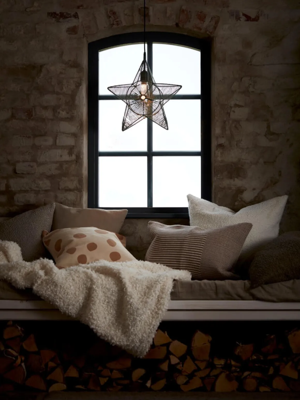 REGINA Star Julstjärna 40cm Beige