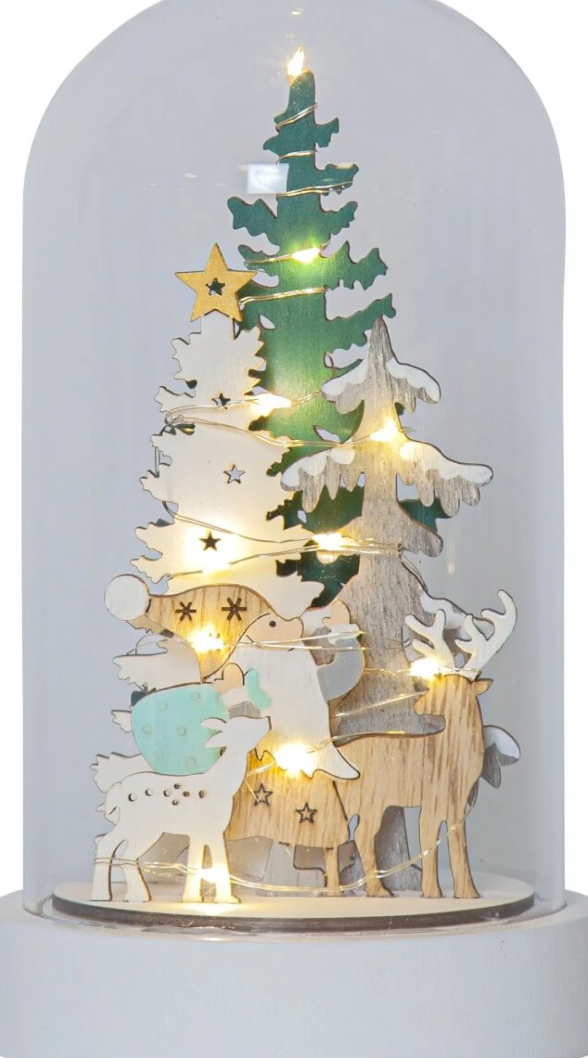 REINBEK Bordsdekoration Batteri 20cm Vit