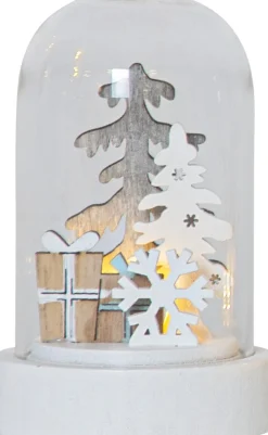 REINBEK Bordsdekoration 2-Pack Batteri 9cm Vit