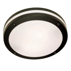 RESMO Tak/Väggplafond Ute 30cm Svart IP44