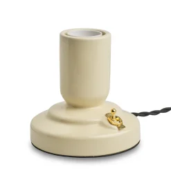 RETRO Lampfot E27 12cm Beige