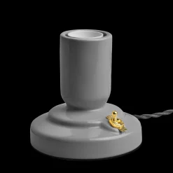 RETRO Lampfot E27 12cm Grå