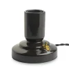 RETRO Lampfot E27 12cm Svart