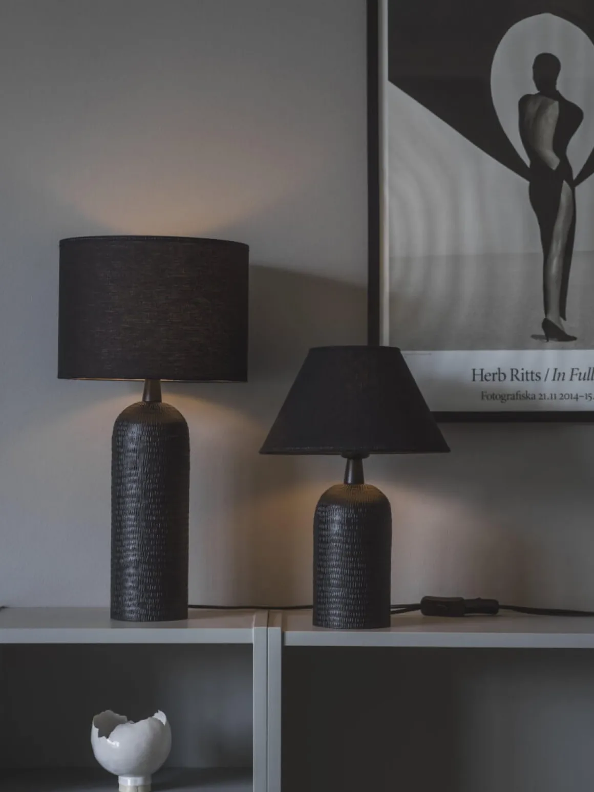 RIELY Lampfot 28cm Mattsvart