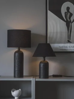 RILEY Lampfot 38cm Mattsvart