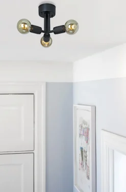 RILLE Taklampa 27,5cm Svart