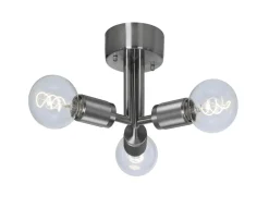 RILLE Taklampa 3L 27,5cm Borstad krom