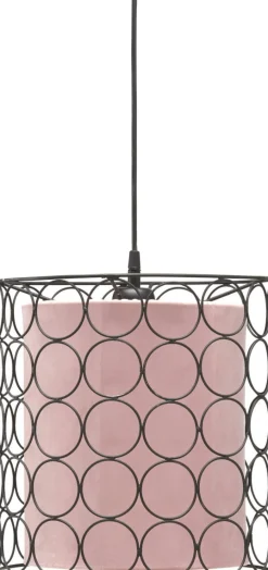 RING Taklampa 30cm Svart/Klar Rosa