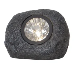ROCKY Solcells-Spotlight 11cm Grå