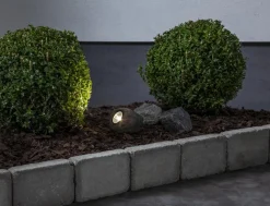 ROCKY Solcells-Spotlight 11cm Grå