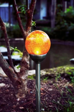 ROMA Solcells-Dekoration 45cm Amber