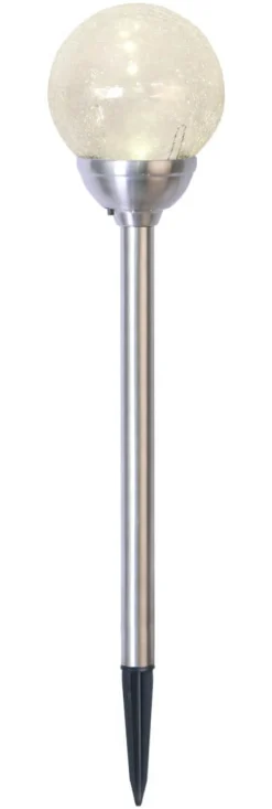 ROMA Solcells-Pollare 45cm Rostfritt Stål