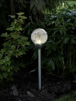 ROMA Solcells-Pollare 45cm Rostfritt Stål